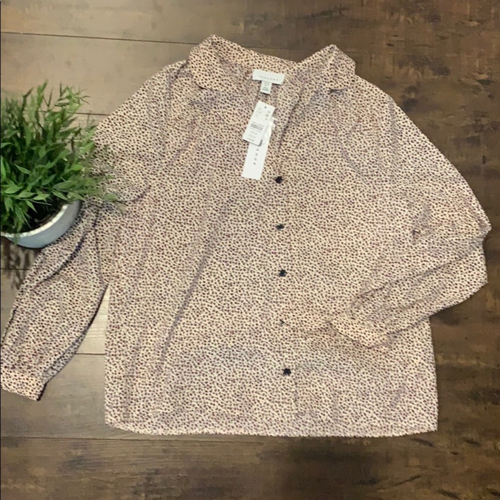 TOPSHOP Leopard Blouse